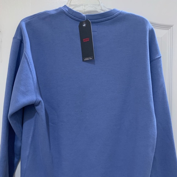 Levi's Relaxed Fit Blue Crewneck size S - Picture 2 of 5